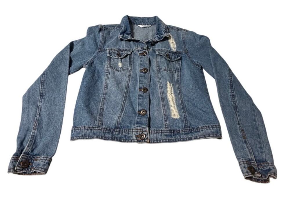 Highway Jeans Distressed Denim Jacket Kids Sizes M